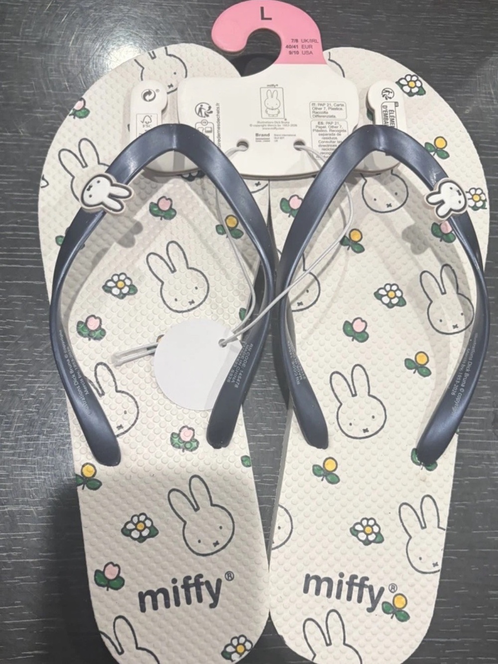 Miffy x Primark Slippers Size Large 9/10 New